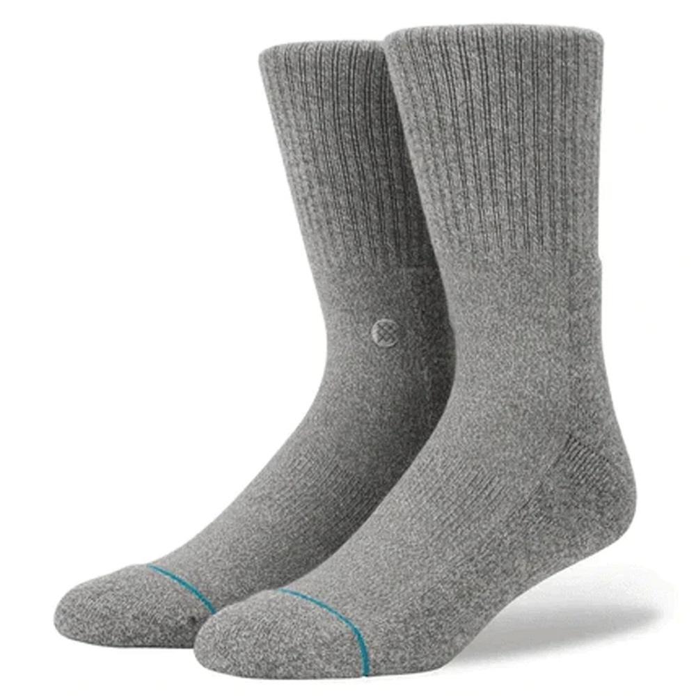 Stance Icon 3 Pack Grey Heather Large Mens Socks