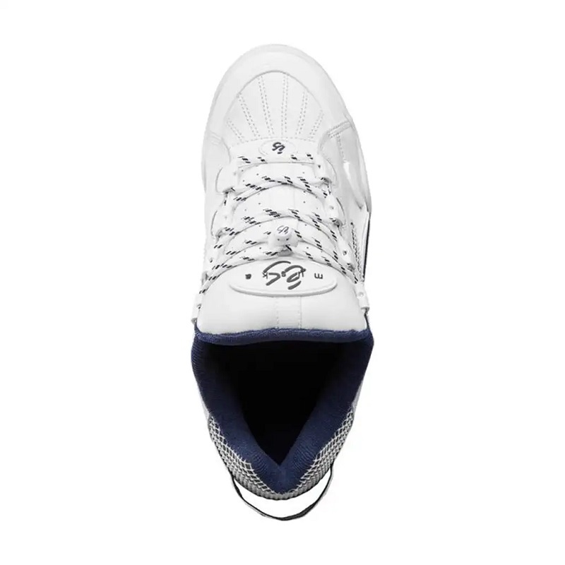 Es Muska White Mens Skate Shoes [Size: US 8]