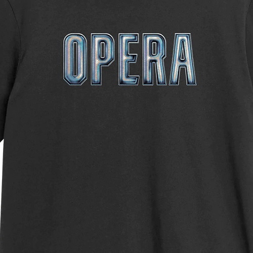 Opera 3D Black T-Shirt [Size: L]