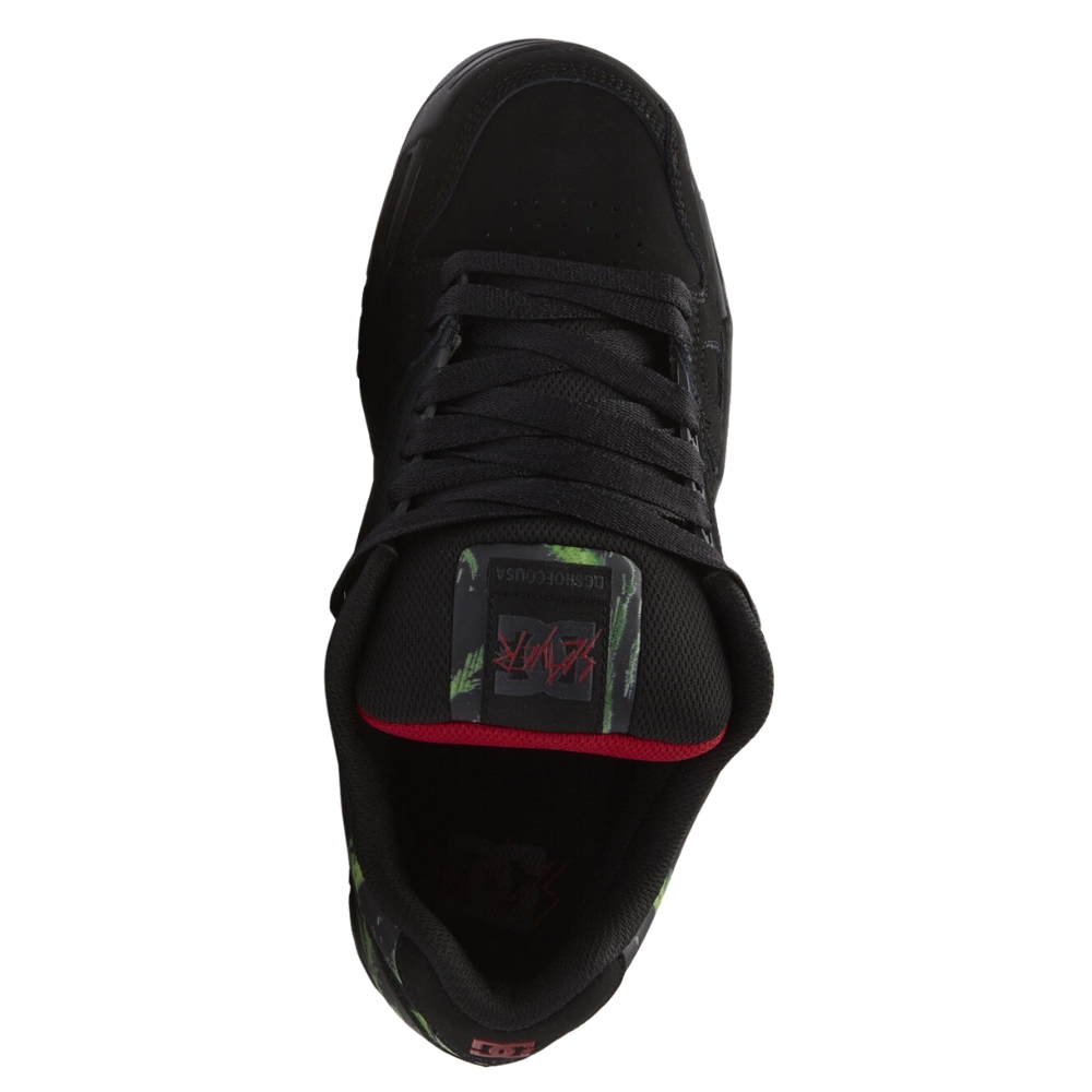 DC X Slayer Stag Black Green Black Mens Skate Shoes [Size: US 9]