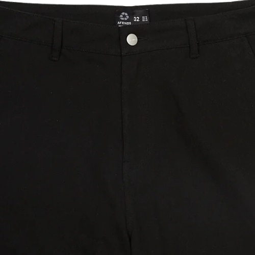 Afends Ninety Twos Recycled Black Chino Shorts [Size: 30]