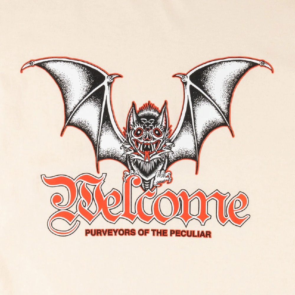 Welcome Skateboards Nocturnal Bone T-Shirt [Size: S]