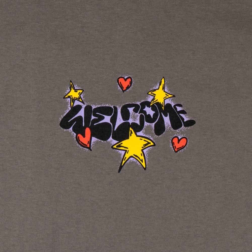 Welcome Skateboards Candy Grey T-Shirt [Size: S]