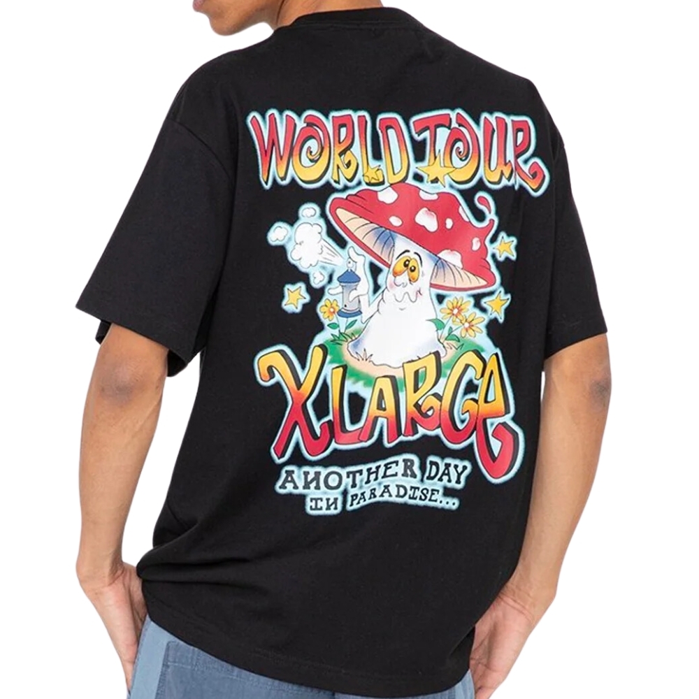 XLarge World Tour Pigment Black T-Shirt [Size: XL]