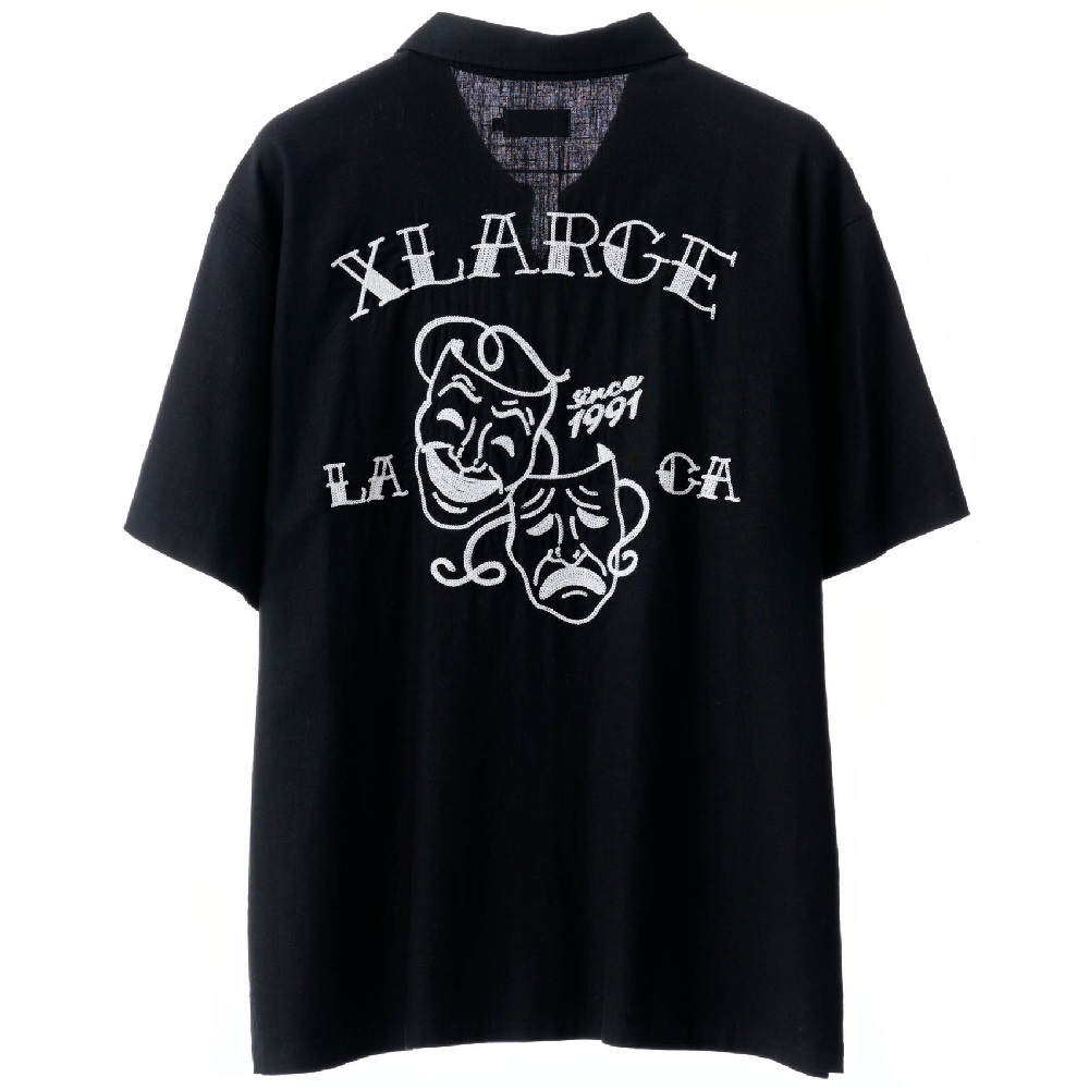 XLarge Highs And Lows EMB Black Button Up Shirt [Size: M]