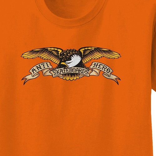 Anti Hero Eagle Orange Youth T-Shirt [Size: S]