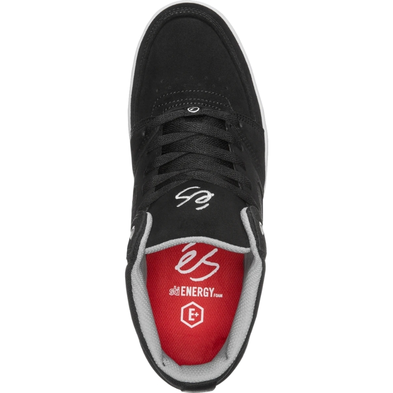 Es Accel Slim Mid Black White Silver Mens Skate Shoes [Size: US 9]