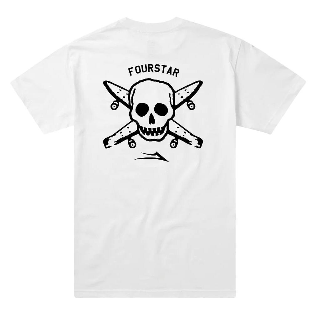 Lakai Street Pirate White T-Shirt [Size: S]