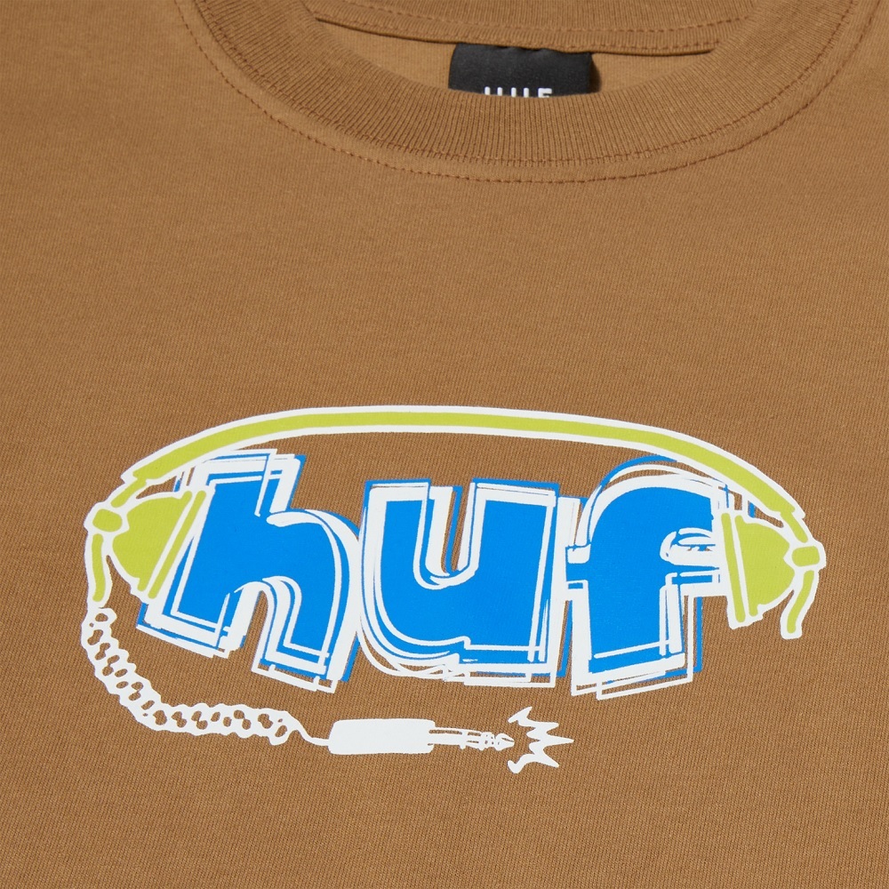 HUF Plug Me In Camel T-Shirt