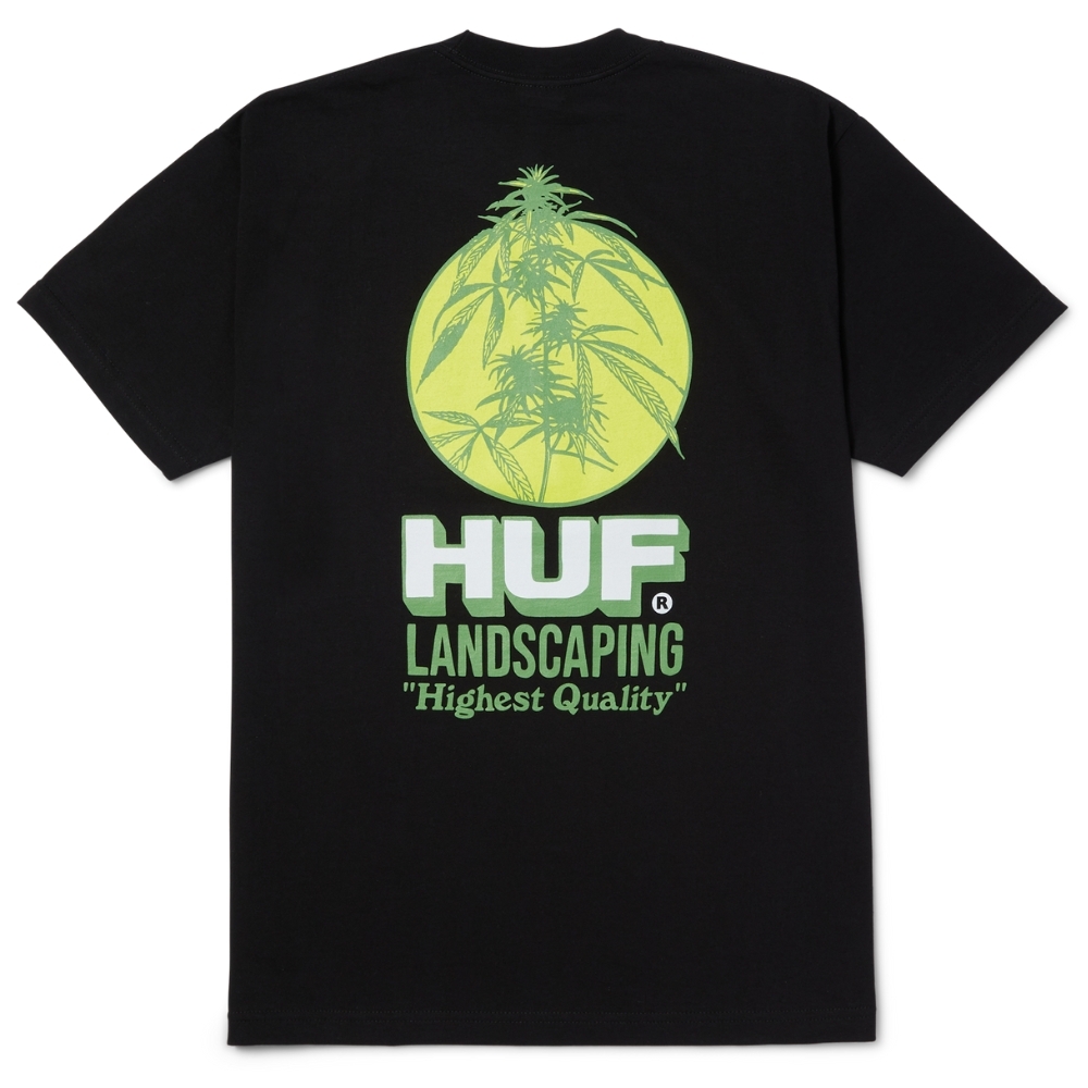 HUF Landscaping Black T-Shirt [Size: L]