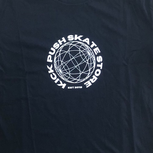 Kick Push Skate Store Black Mens T-Shirt