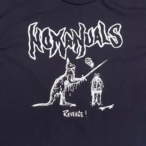 No Manuals Revenge Black T-Shirt [Size: L]