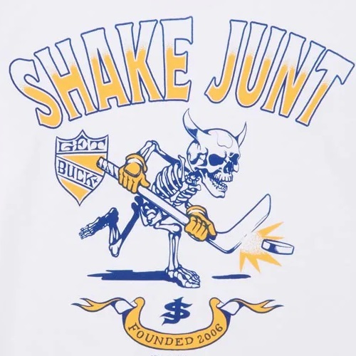 Shake Junt Knuckle Puck White T-Shirt [Size: L]