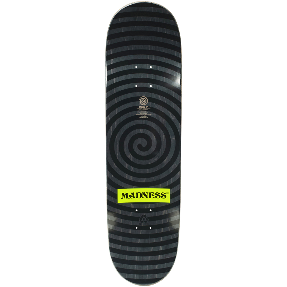 Madness Baked Popsicle R7 Slick Black Bronze 8.75 Skateboard Deck