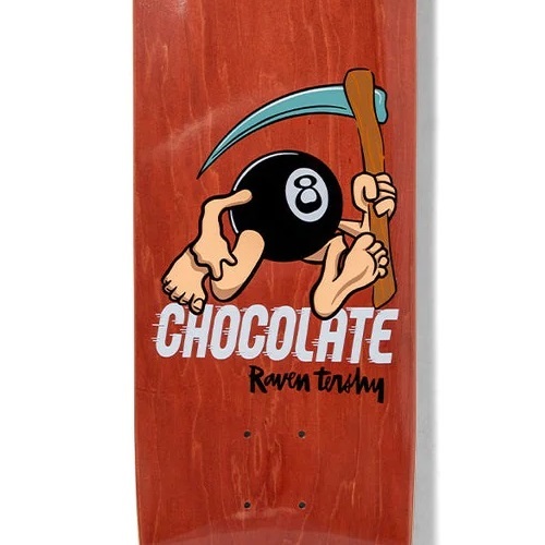 Chocolate Eightballer WR44 Raven Tershy 8.5 Skateboard Deck