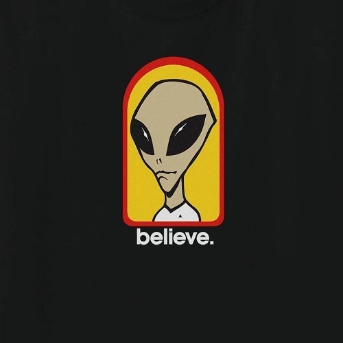 Alien Workshop Believe Black T-Shirt [Size: M]