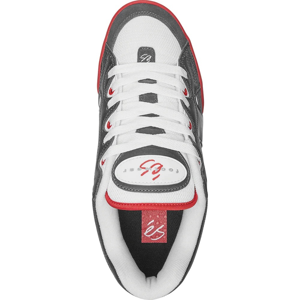 Es One Nine 7 Grey White Red Mens Skate Shoes