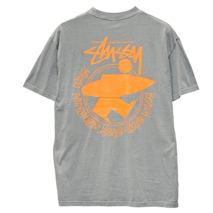 Stussy Beach Designs Heavyweight 50 50 Pigment Dusty Grey T-Shirt [Size: S]