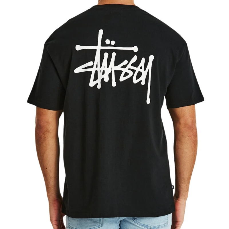Stussy Graffiti Heavyweight Black T-Shirt [Size: S]