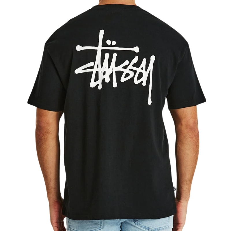 Stussy Graffiti Heavyweight Black T-Shirt