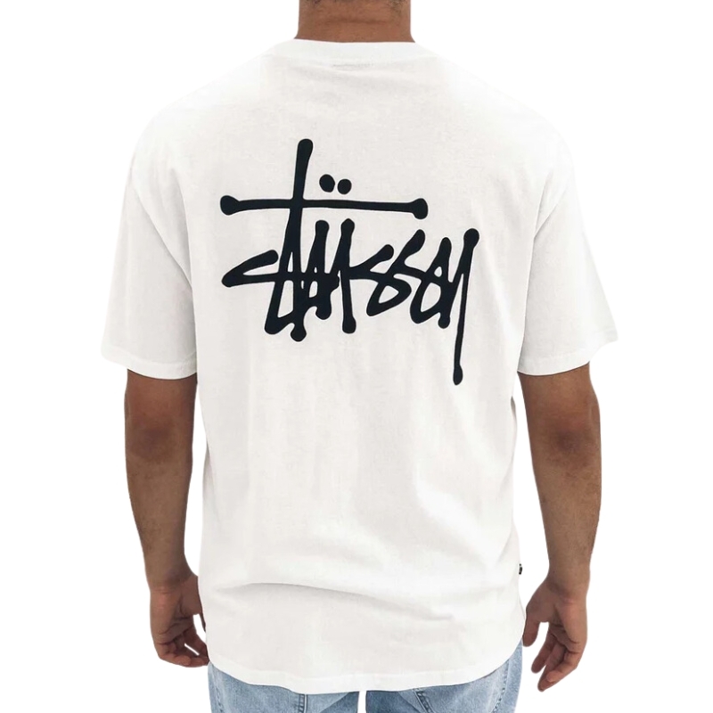 Stussy Graffiti Heavyweight White T-Shirt [Size: S]