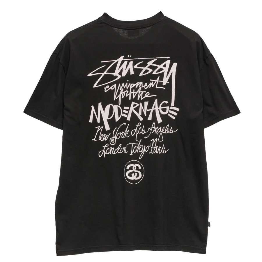 Stussy Modern Age Heavyweight Pigment Black T-Shirt [Size: XL]