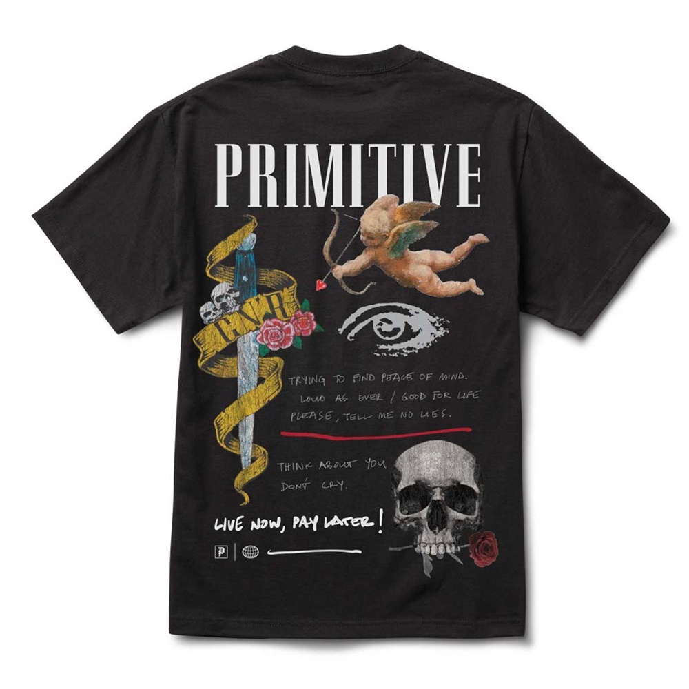 Primitive X Guns N Roses Dont Cry Black T-Shirt