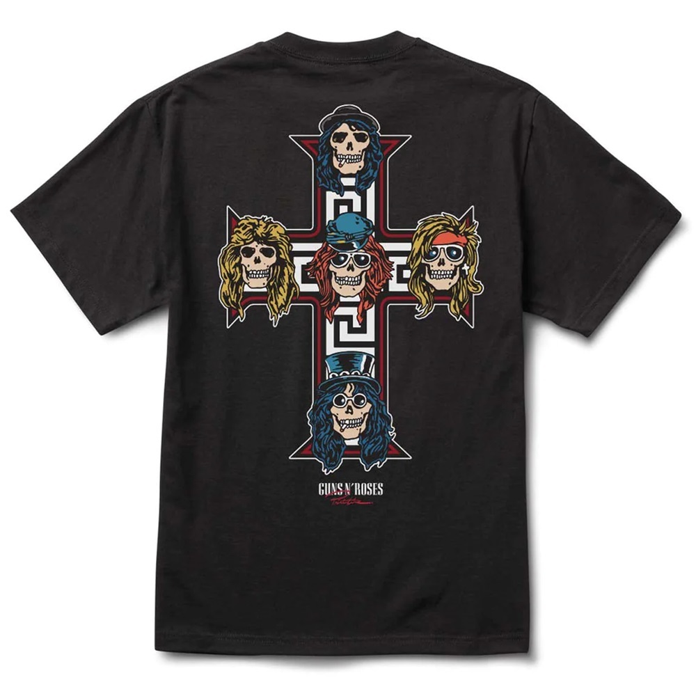 Primitive X Guns N Roses Cross Black T-Shirt [Size: M]
