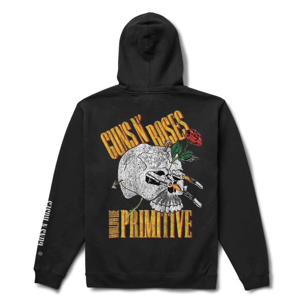 Primitive X Guns N Roses Nightrain Black Hoodie [Size: M]