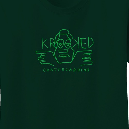 Krooked Arketype Raw Green T-Shirt [Size: M]