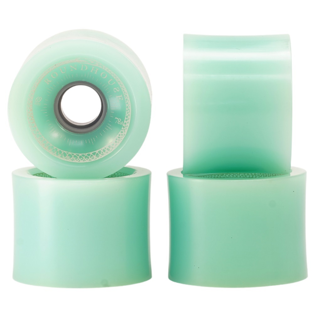 Carver Roundhouse Concave Green Glass 78A 69mm Skateboard Wheels