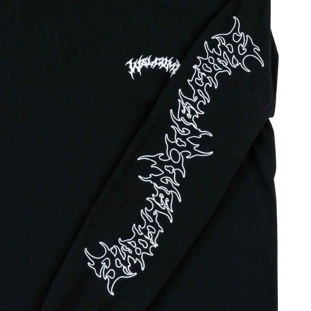 Welcome Skateboards Barb Black White Long Sleeve Shirt [Size: S]