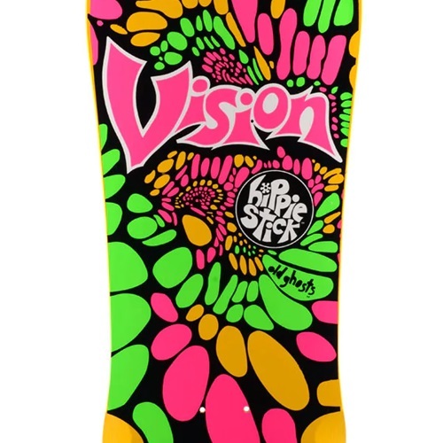 Vision Hippie Stick Reissue Yellow Skateboard Deck