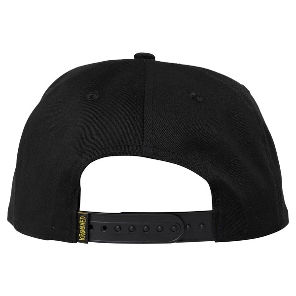 Krooked Eyes Black White Adjustable Hat Cap