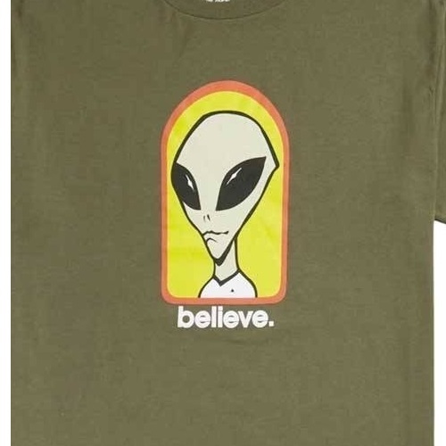 Alien Workshop Believe Olive T-Shirt [Size: L]