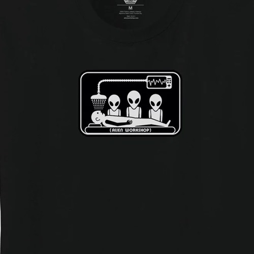Alien Workshop Abduction Black T-Shirt [Size: S]