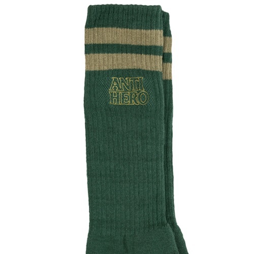 Anti Hero Blackhero Outline Forest Green 1 Pair Mens Socks