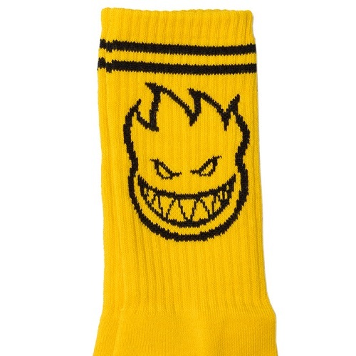 Spitfire Bighead Gold Black 1 Pair Mens Socks