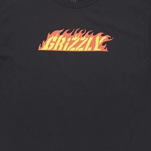 Grizzly Hot Rod Black Youth T-Shirt [Size: M]
