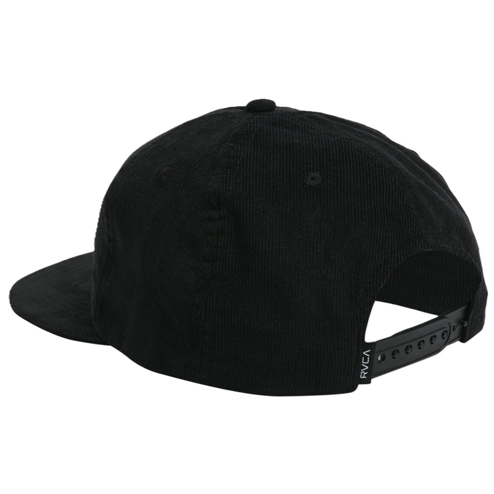 RVCA Threeways Washed Black Snapback Hat