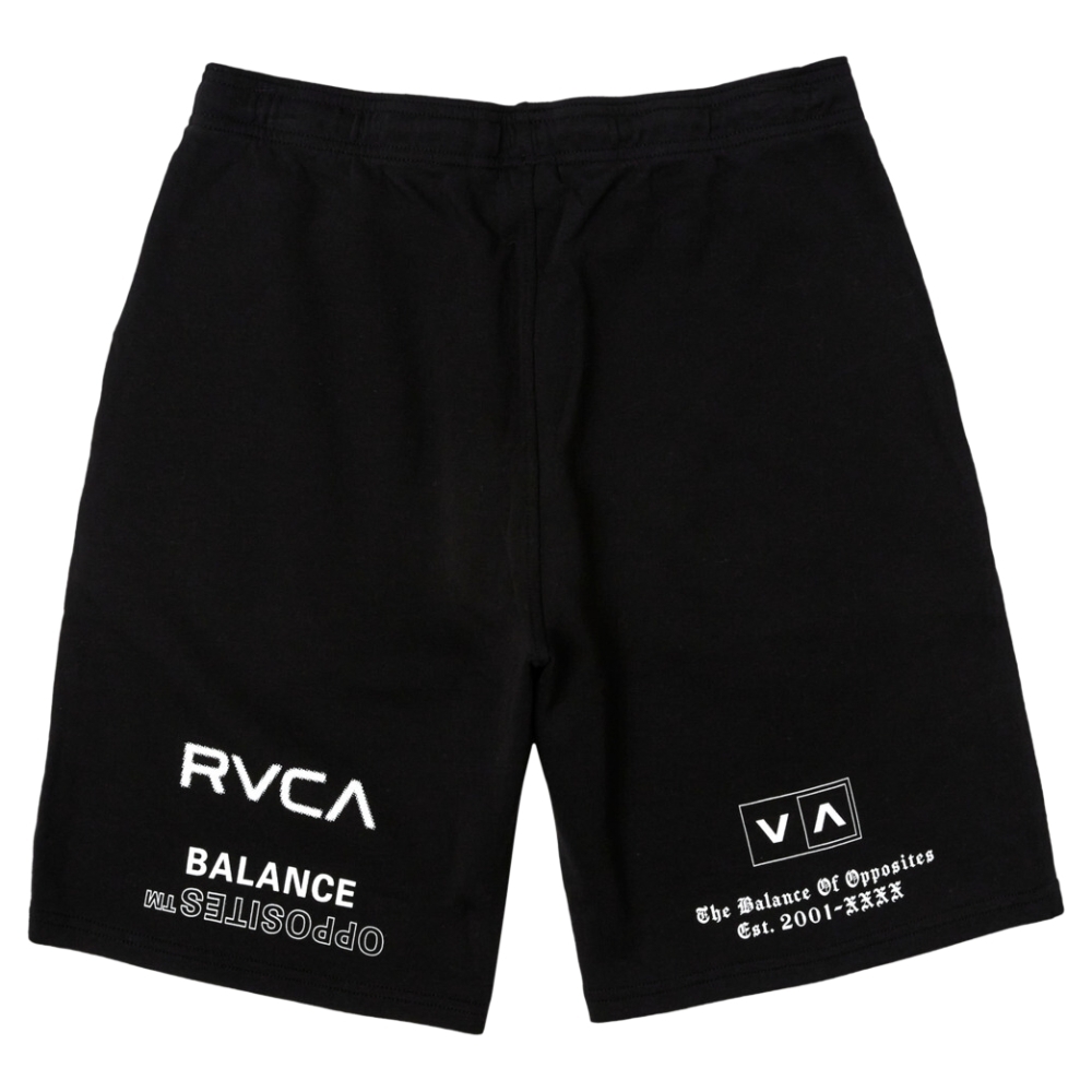 RVCA All Brand Sport IV 19 Black White Shorts [Size: S]