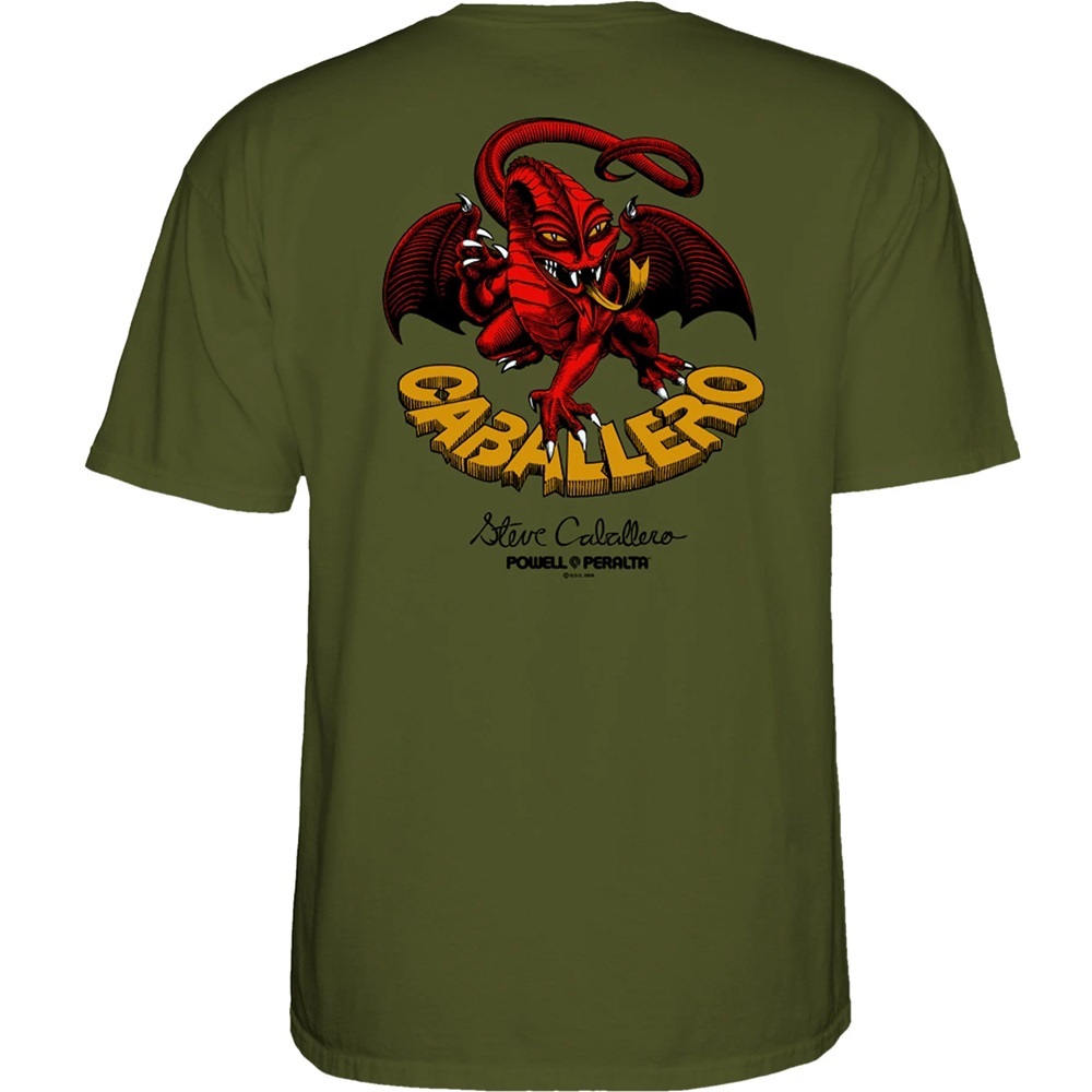 Powell Peralta Cab Dragon II Military T-Shirt [Size: M]