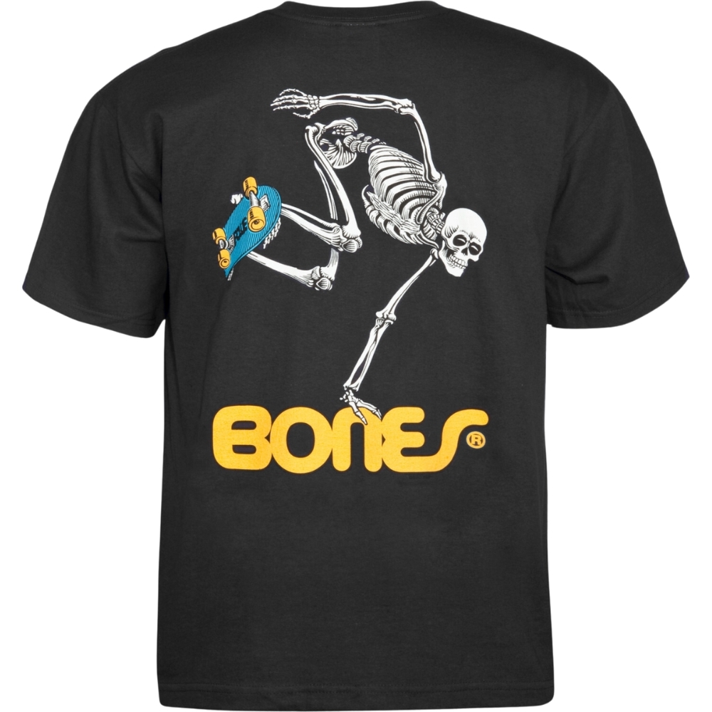 Powell Peralta Skate Skeleton Black Youth T-Shirt [Size: M]