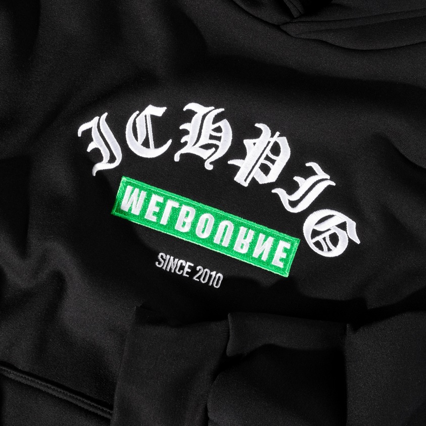 Ichpig Landmark Cordless Black Hoodie [Size: S]