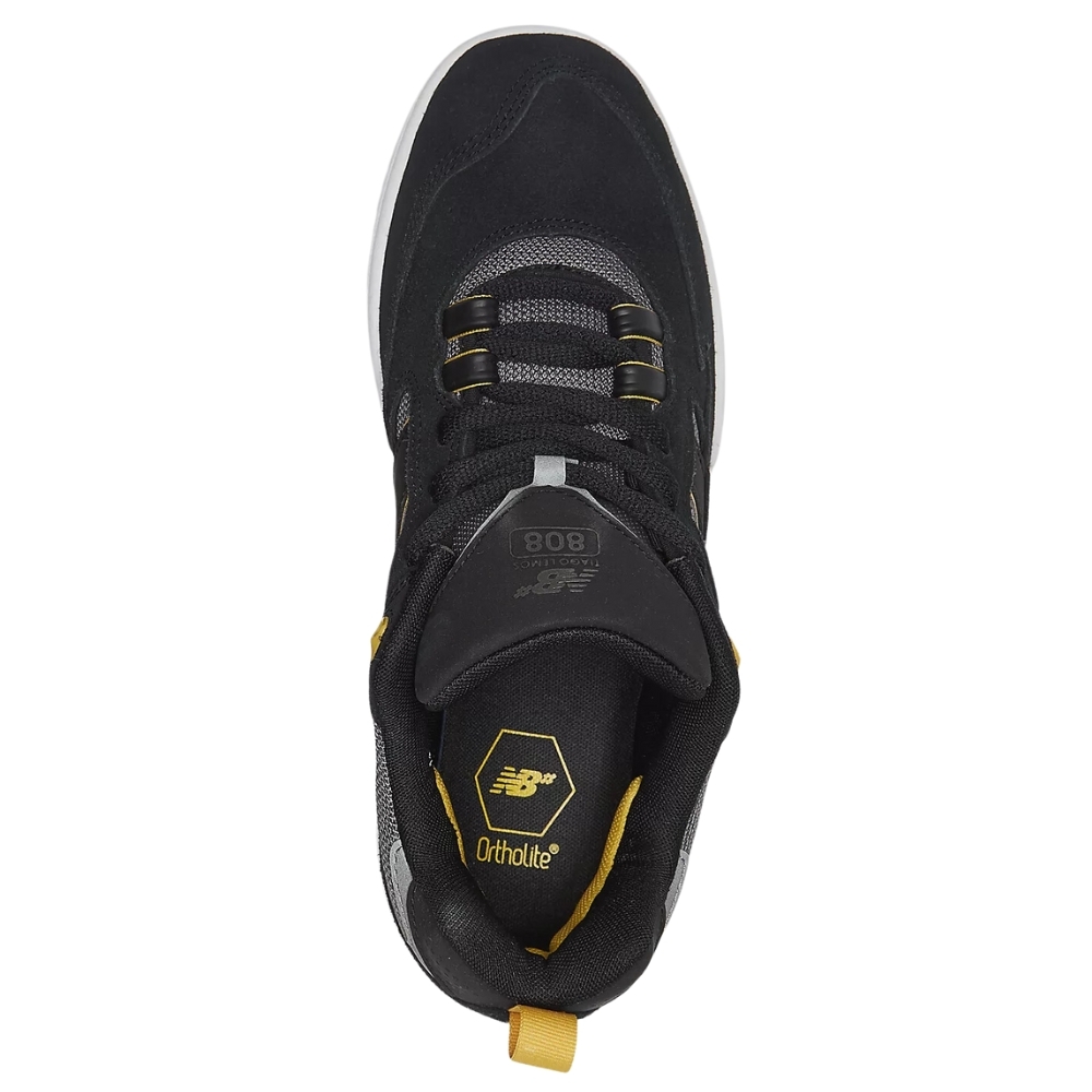 New Balance Tiago Lemos NM808WUT Black Yellow Mens Skate Shoes