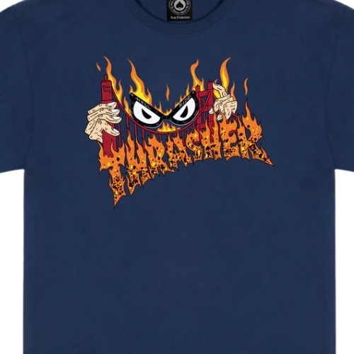 Thrasher Sucka Free Navy T-Shirt