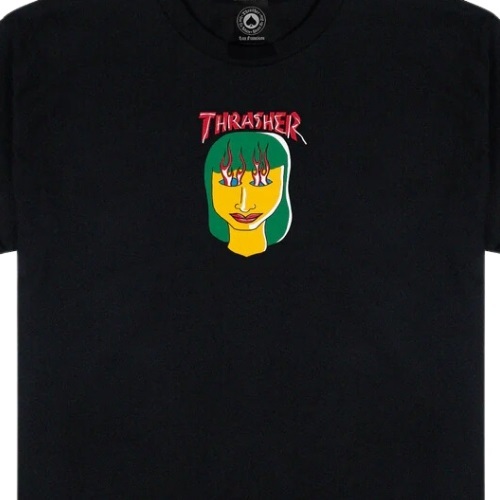 Thrasher Talk Shit Black T-Shirt [Size: M]