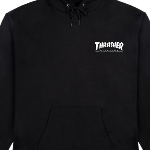 Thrasher Little Thrasher Black Hoodie [Size: S]