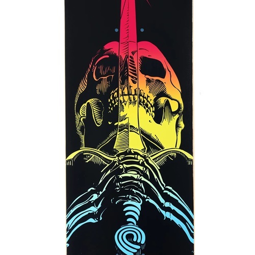 Powell Peralta Skull & Sword Colby Fade 8.25 Skateboard Deck