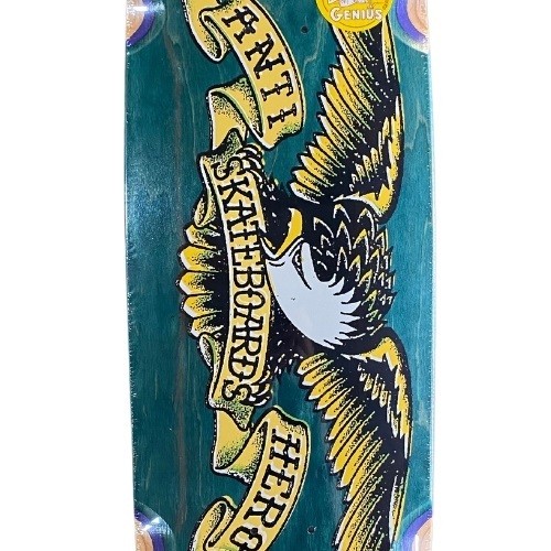 Anti Hero Mis-Registered Eagle Teal 9.18 Skateboard Deck